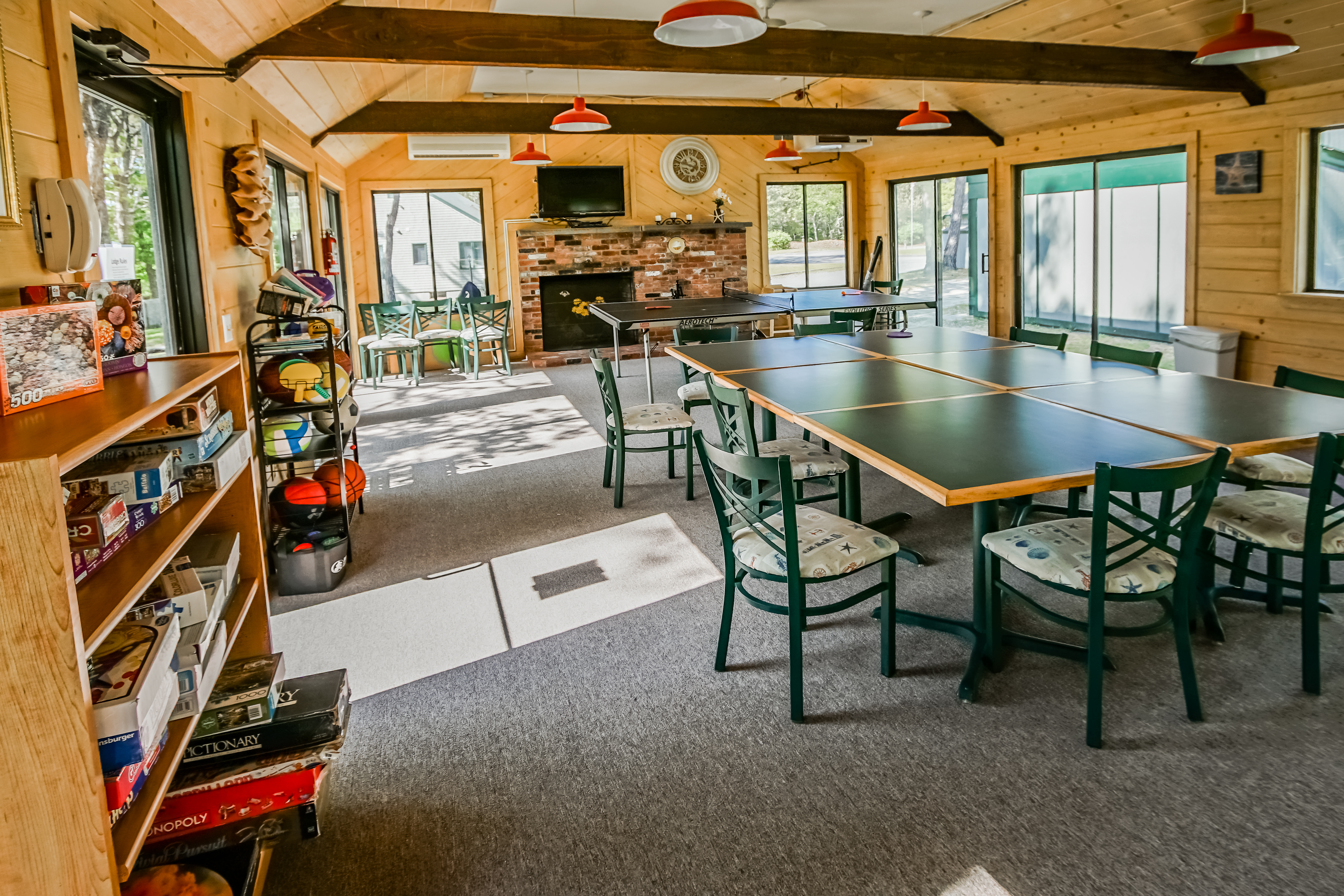 An activities center available at VRI's Cape Cod Holiday Estates in Massachusetts.
